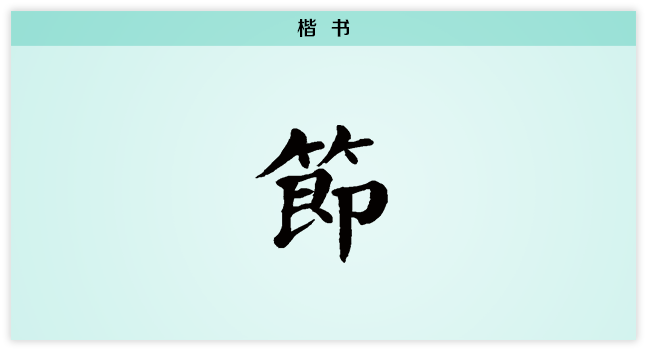 3文字演变节楷书.png